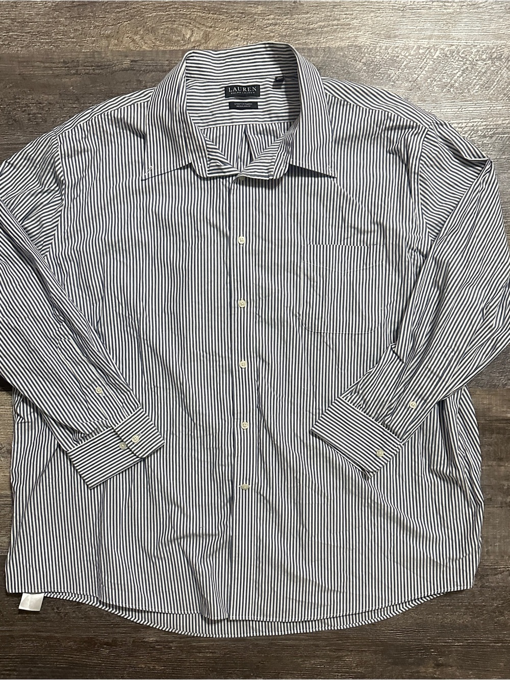 LAUREN Ralph Lauren Men's Striped Dress Shirt 4XL